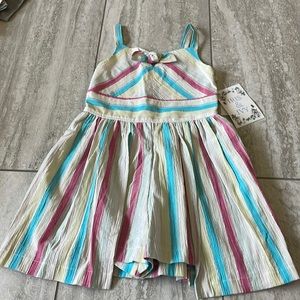 Irish & Ivy,striped of red,yellow and green,metallic,sheared upper back,12 girls